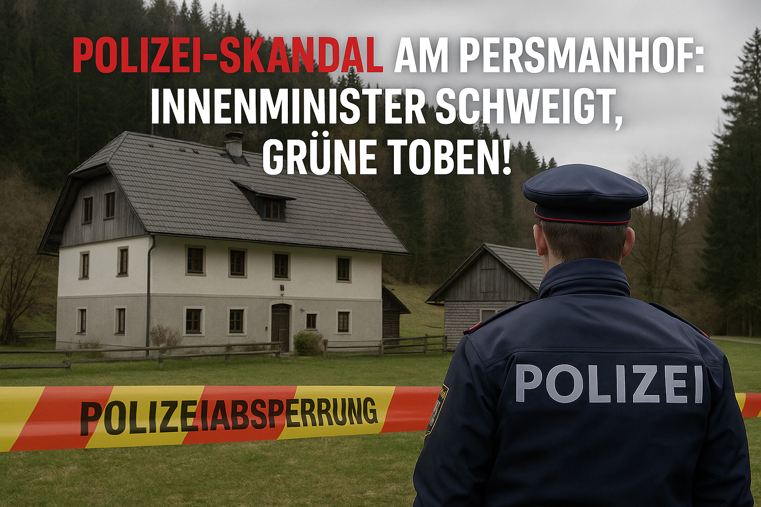 Polizei-Skandal am Peršmanhof: Innenminister schweigt, Grüne toben!