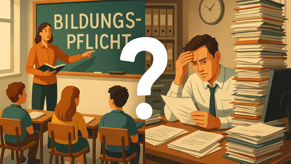 Titelbild zu „Bildungspflicht: Revolution im Klassenzimmer oder Bürokratie-Monster?“